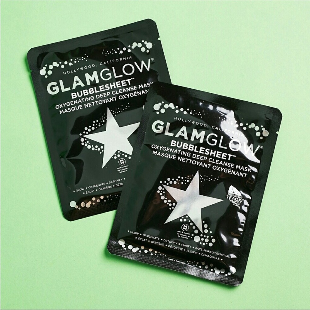 2 GlamGlow Bubble Sheet Oxygenized Face Mask - Picture 2 of 8